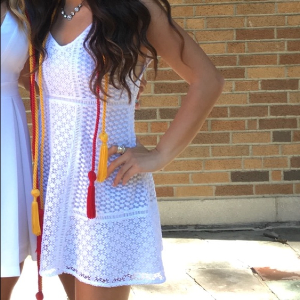 Abercrombie&Fitch white dress- graduation